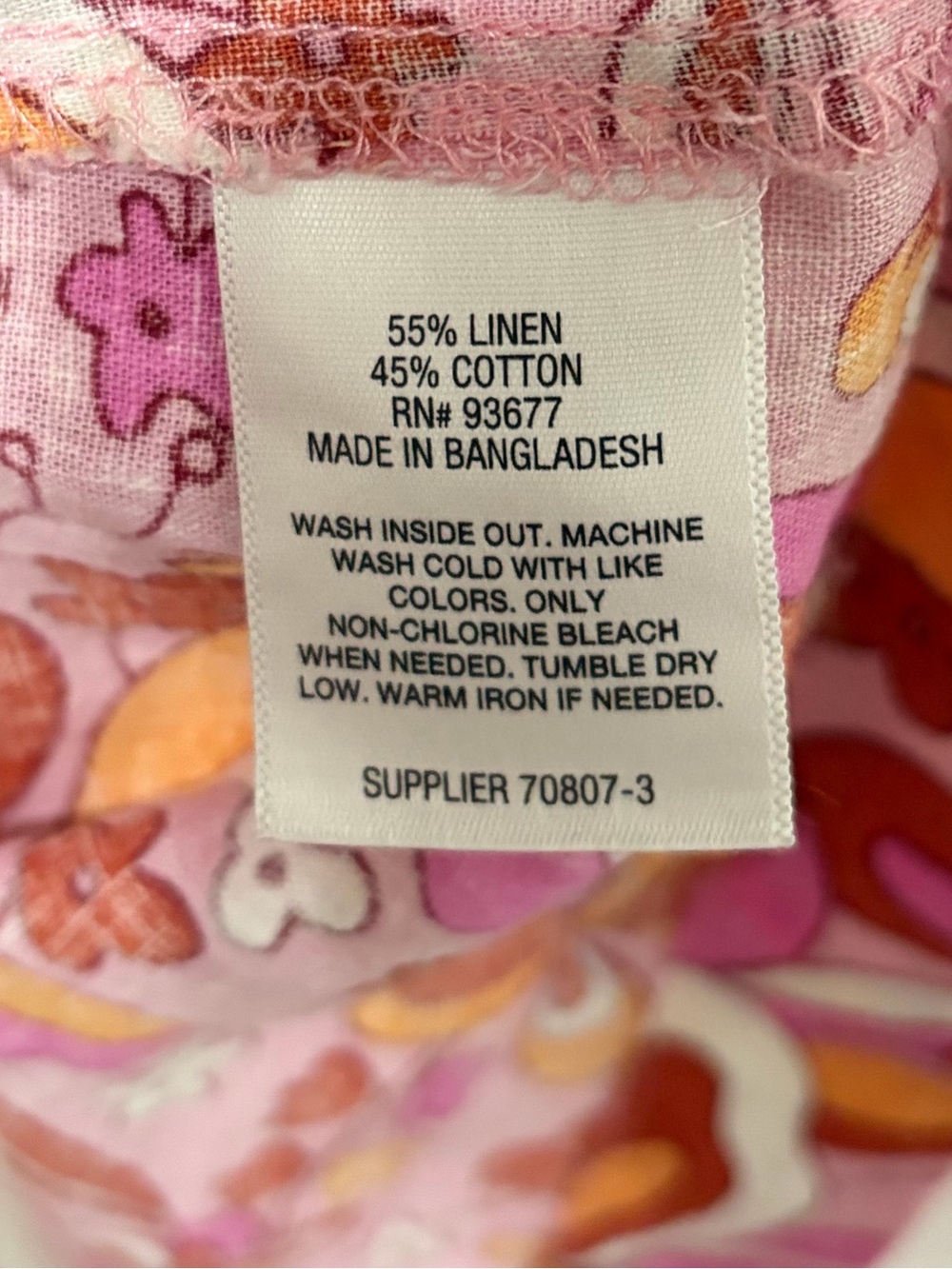 a.n.a Floral Puff-Sleeve Dress Linen Blend - Picture 5 of 5